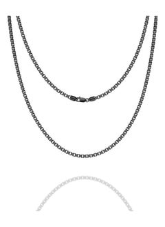 Generic 925 Sterling Silver Clasp 2mm Black  - Image 2