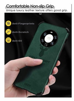 Excefore Phone Case for Huawei Mate 40 Pro+, Ultra-thin Matte Leather Back Case Silicone Soft Edge Shockproof Full Body Protective Cover Case for Huawei Mate 40 Pro Plus 6.76" -Black  - Image 5