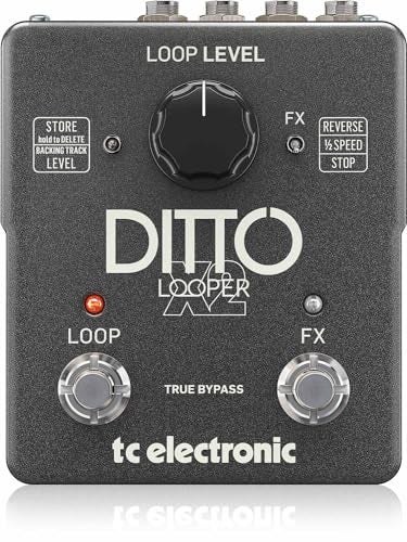 TC Electronic DITTO X2 LOOPER Highly Intuitive Looper Pedal with Dedicated Stop Button and Loop Effects - Image 2