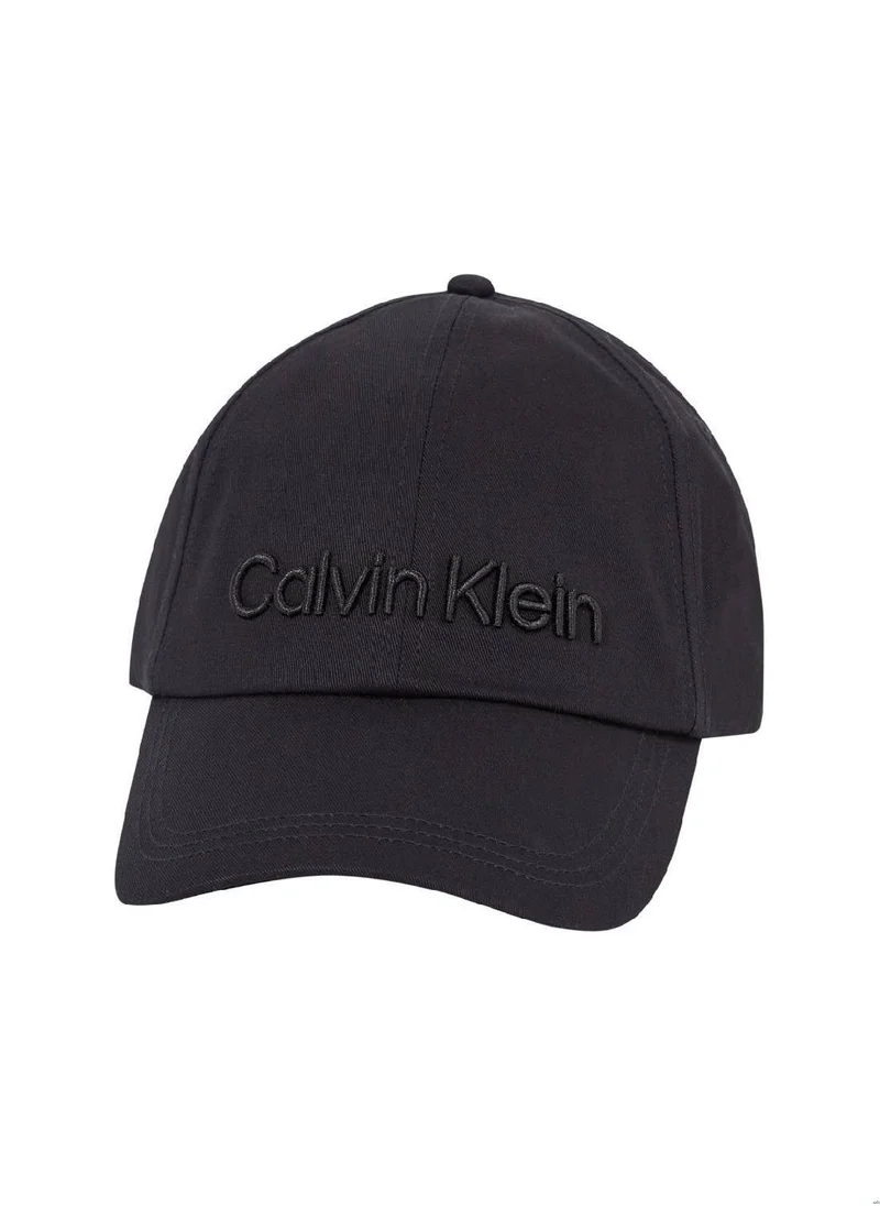 CALVIN KLEIN Men's Twill Cap - Cotton, Black