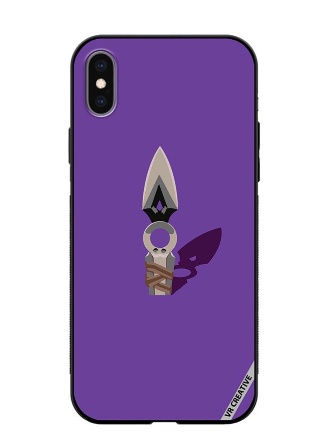 VR CREATIVE Protective Case Cover For Apple iPhone X/XS Jett Knife Valorant Design Multicolour - Image 1