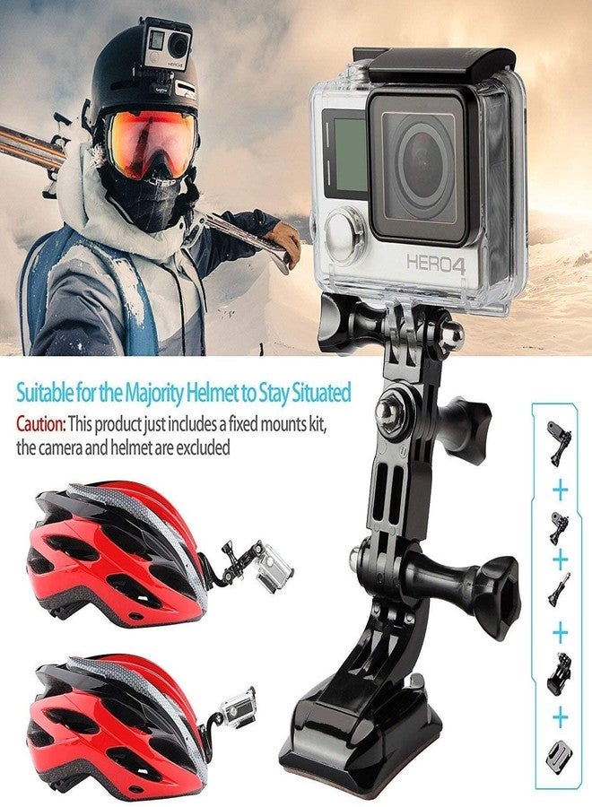 Action Pro Made in India Front and Side Helmet Mount Kit Compatible with GoPro Hero-13/12/11/10/9/8/7/6/5/4/3+/3/ Insta 360/Yi/SJCAM/Eken Noise and Other Action Camera - Image 4