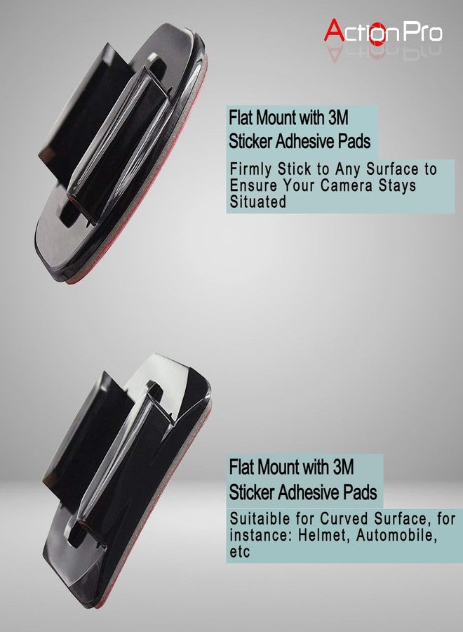 Action Pro Made in India Front and Side Helmet Mount Kit Compatible with GoPro Hero-13/12/11/10/9/8/7/6/5/4/3+/3/ Insta 360/Yi/SJCAM/Eken Noise and Other Action Camera - Image 3