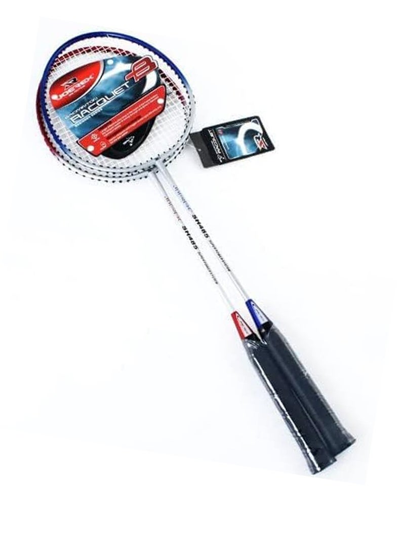Joerex - Badminton Racket Set of 2 Pcs With 3 Shuttlecocks And A Carry Bag - Premium Quality Rackets With Comfortable Grip, Official Size and Weight, Best Choice for Professionals and Beginners - Image 1
