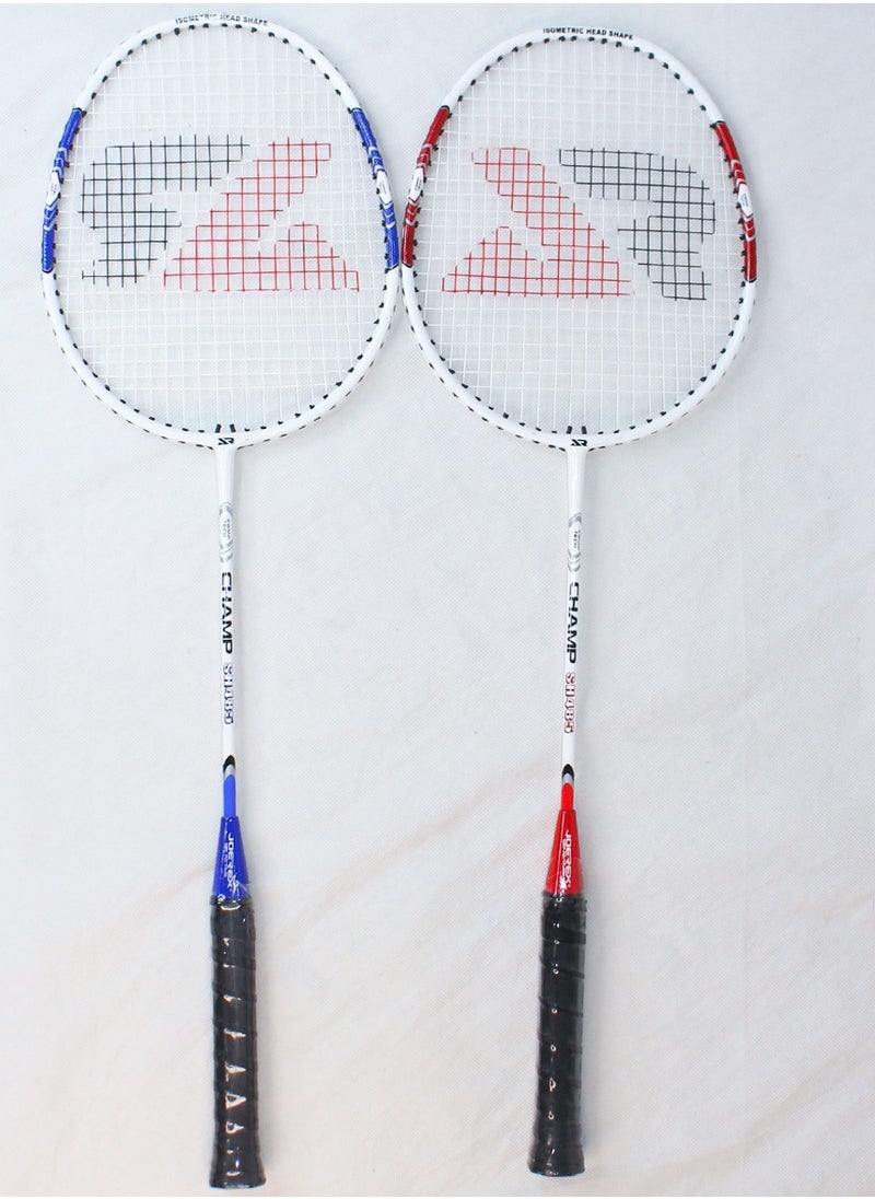 Joerex - Badminton Racket Set of 2 Pcs With 3 Shuttlecocks And A Carry Bag - Premium Quality Rackets With Comfortable Grip, Official Size and Weight, Best Choice for Professionals and Beginners - Image 1
