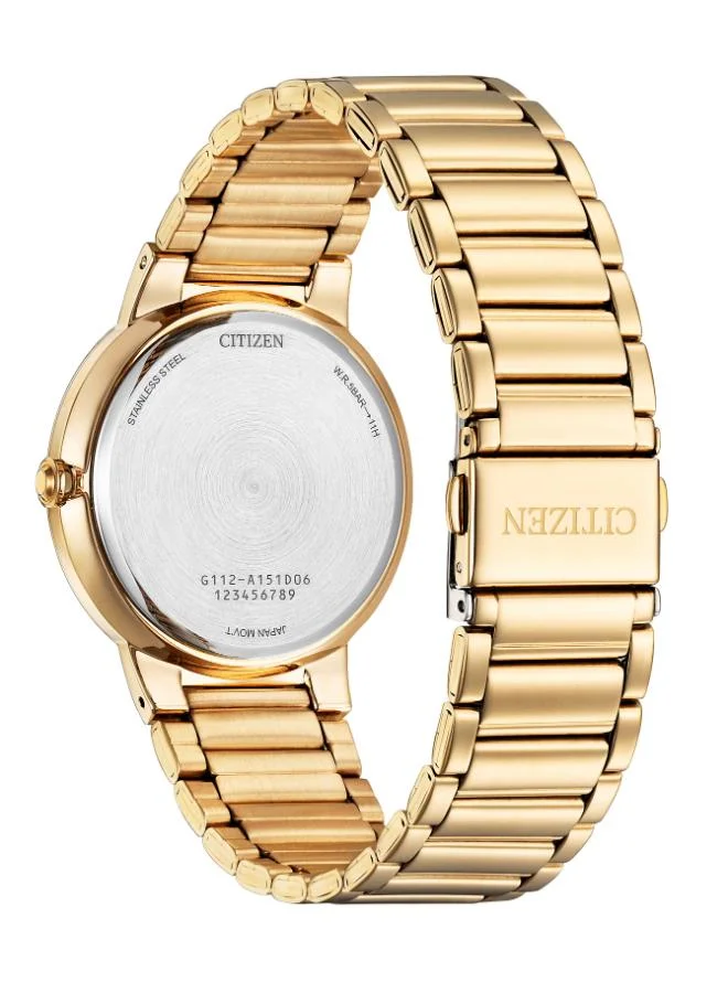 سيتيزن Men's Quartz Men Rose Gold Stainless Steel with Rose Gold Plating Strap - BI5123-52X