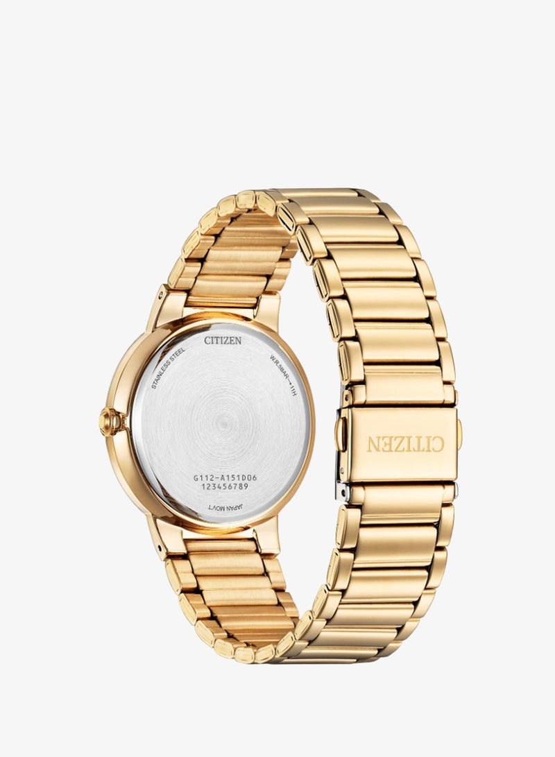 CITIZEN Men's Stainless Steel with Rose Gold Plating Analog Watch BI5123-52X - 40 mm - Image 2
