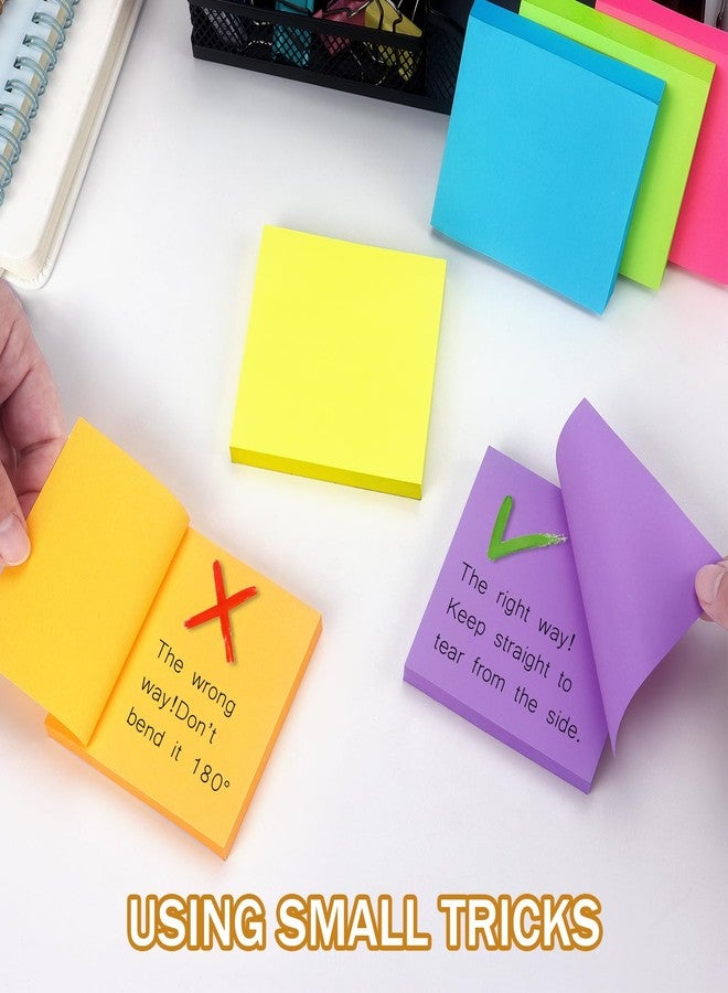 Winner Aura 3x3 Inch Bright Colors Self-Stick Sticky Notes, 6 Pack, 100 Sheets per Pad, Total 600 Sheets - Image 5