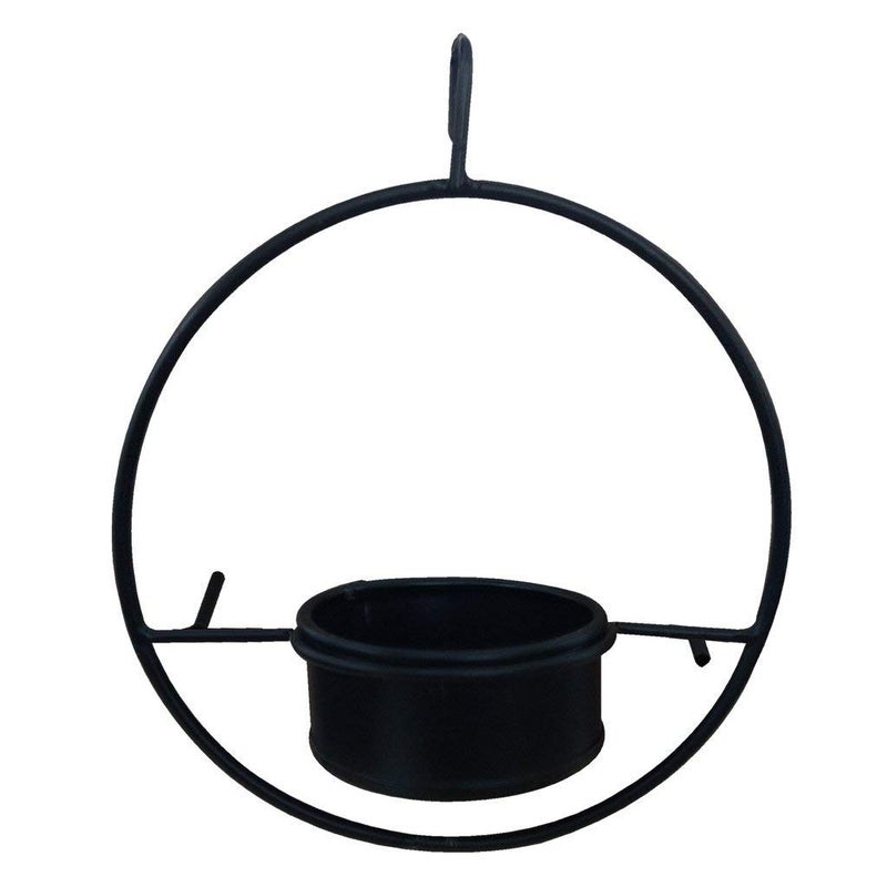 TrustBasket Hanging Metal Bird Feeder for Garden,Balcony,Home,Indoor and Outdoor(Black) - Image 2