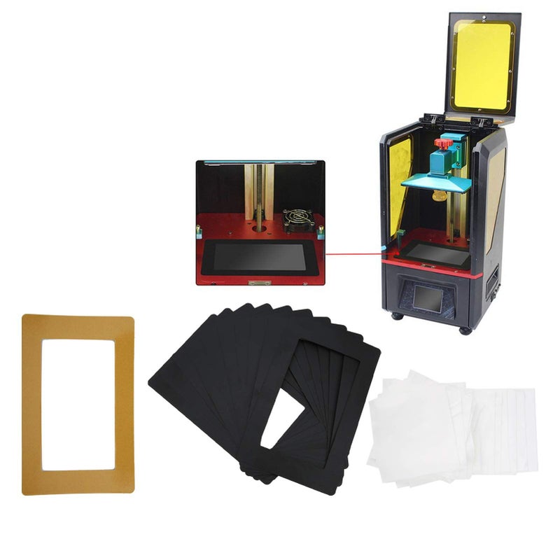 10 Pcs 3D Printer Screen Protector Gasket Sticker For Resin Vat Leak Prevention Transparent Compatible With Photon And D7 Printers - Image 4