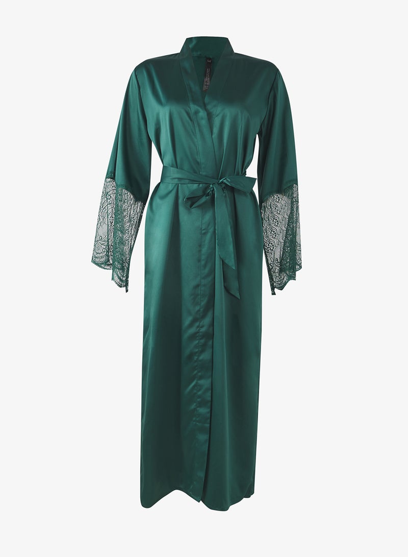 hunkemoller satin lace detailed kimono - Image 1