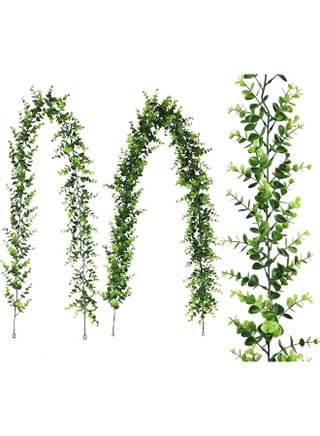 Sa4007 1 Artificial Vines Faux Eucalyptus Garland 2 Packs 5.84Ft Fake Mixed Eucalyptus Leaves Greenery Hanging Plants For Farmhouse Table Centerpiece Mantel Wedding Arch Backdrop Décor - pzsku/Z66B3D41150DB71D3FA46Z/45/_/1741544255/9bb494b6-9e2d-4220-85ce-7e0827515746