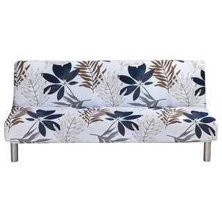 MIFXIN Futon Slipcover Armless Folding Sofa Cover Stretch Elastic Couch Furniture Protector for 3 Seat Foldable Futon Sofa Bed Without Armrests Blue Maple Leaf - pzsku/Z66B3D48775E96089F68AZ/45/1750417480/28c00ac3-6959-4552-b331-8bee80d6a48a