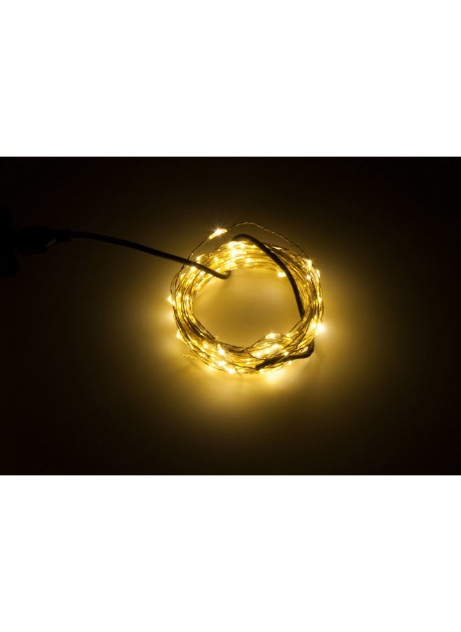 karlling - Usb Plug In Led Fairy Lights100 Led Bulbs 33 Ft Silver Wire Waterproof Starry String Lights For Bedroom Patio Garden Party Wedding Commercial Lighting (Warm White) - Image 1