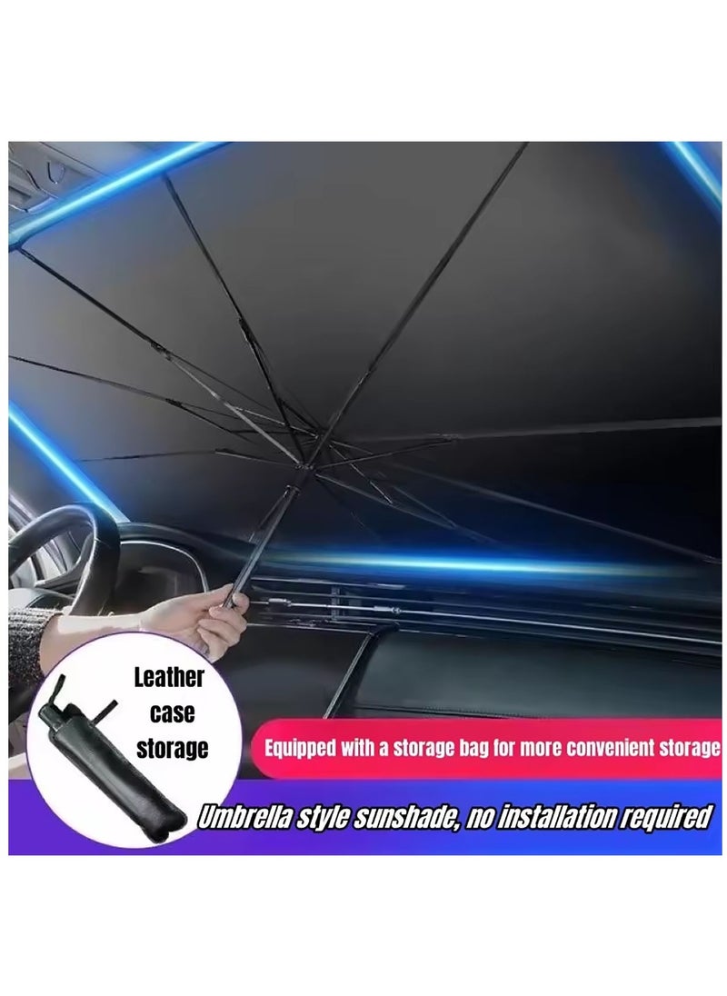 ToolHouse - Car Sunshade Foldable Car Windshield Sun Shade with Storage Bag For UV Blocking and Sun Protection - Image 1