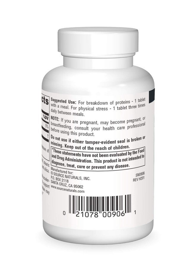 Source Naturals برومايلين 500 ملغ مكمل إنزيم بروتيني 60 قرص - Image 3