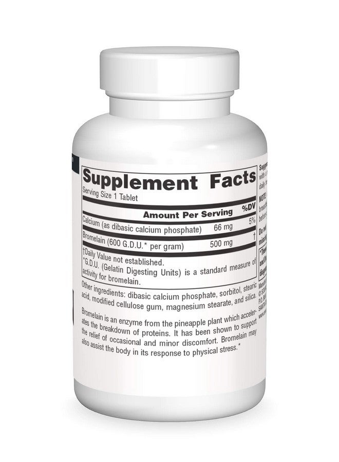 Source Naturals برومايلين 500 ملغ مكمل إنزيم بروتيني 60 قرص - Image 4