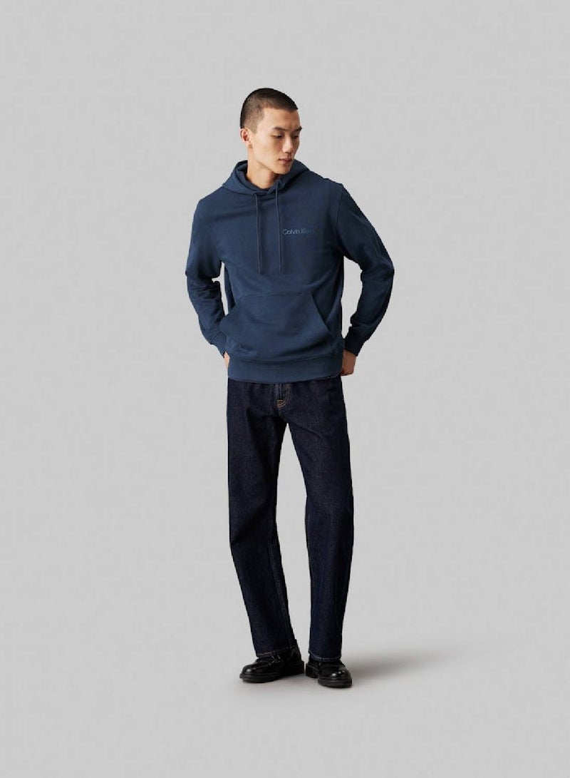 Calvin Klein Jeans Cotton Terry Logo Hoodie  - Image 2