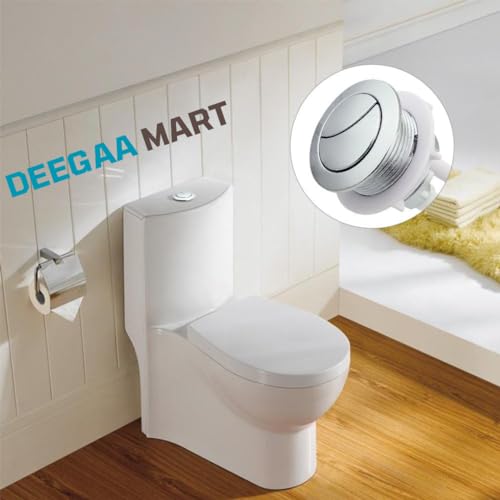 DEEGAA MART Toilet Tank Dual Push Flush Button, Replacement Cistern Water Tank Button (58, Round) - Image 5