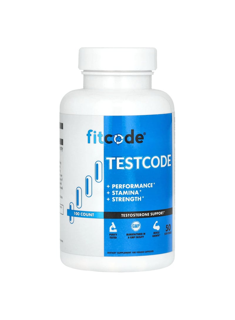 fitcode Testcode, 100 Veggie Capsules