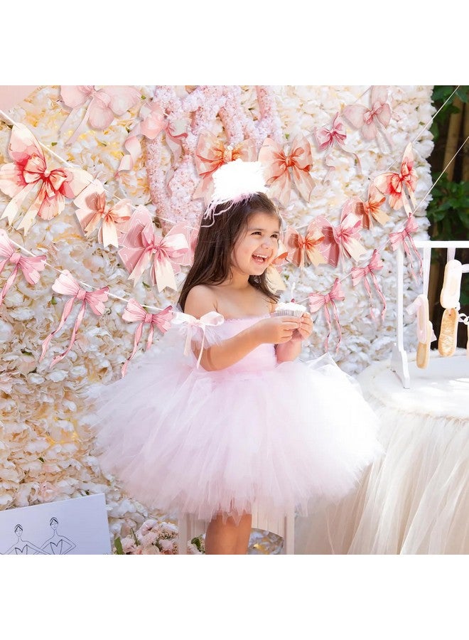 EASY JOY 3 Pcs Pink Bow Banners for Coquette Birthday Hanging 3D Bow Banners for Girls Bow Birthday Baby Shower Bridal Shower Bachelorette Party Decorations - Image 5