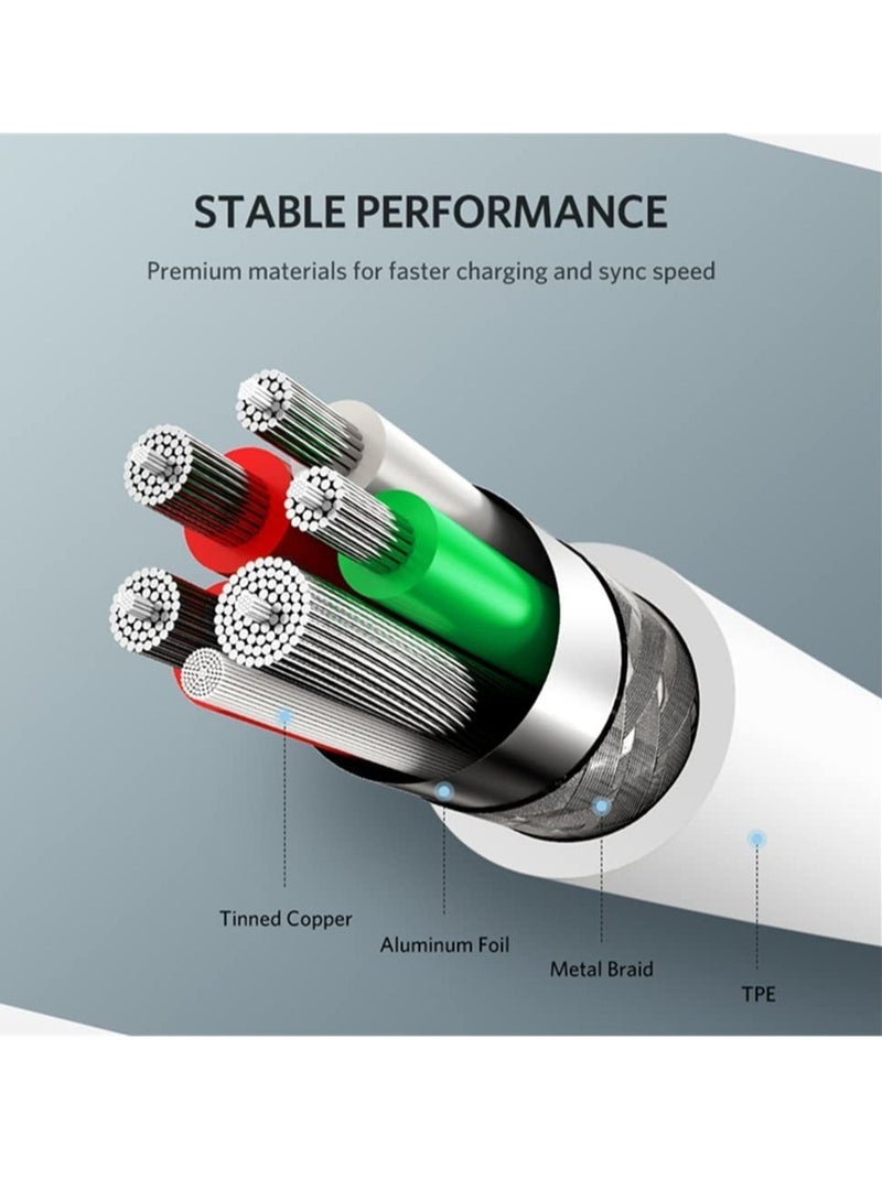 ELTRAZONE USB C Cable 5A Fast Charging Cable USB Type C Charger (2 Pack) Compatible for Huawei P20 Lite Mate 20 Pro P20 Samsung S10 Plus S9 S8 Note 9 LG G5 G6 Xiaomi Mi A2 Mi 9 etc - Image 4