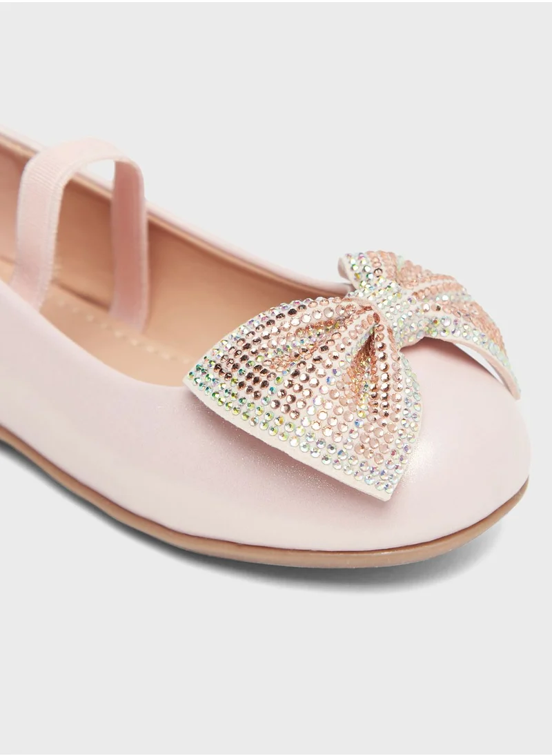 شو اكسبرس Kids Bow Detail Ballerinas