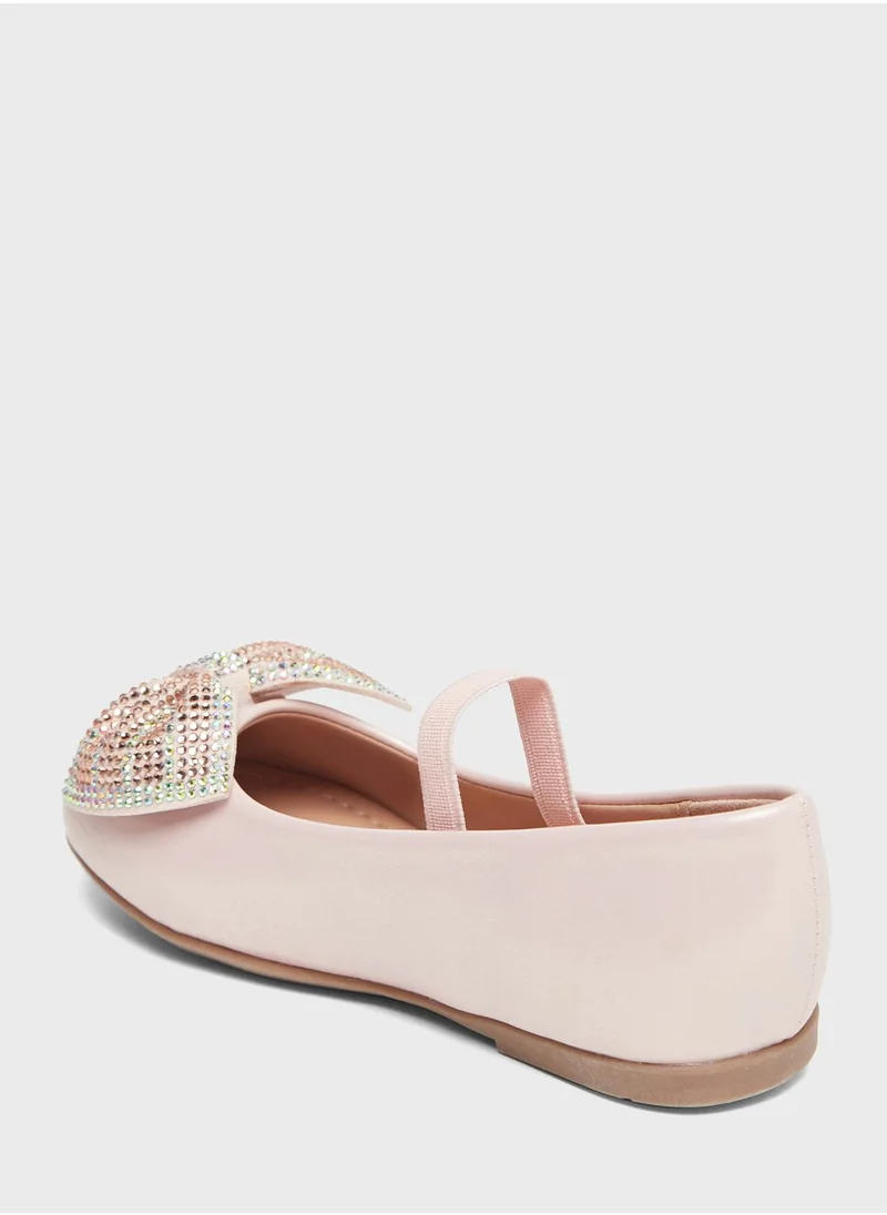 شو اكسبرس Kids Bow Detail Ballerinas