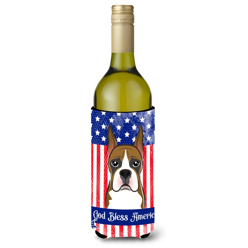 Caroline's Treasures ""Caroline's Treasures BB2153LITERK """"Boxer"""" Wine Bottle Hugger Koozie  750ml  Multicolor""