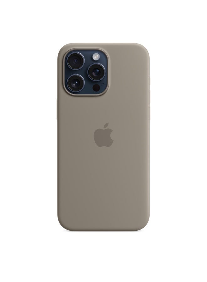 فريق ديلوكس iPhone 15 Pro Max حافظة سيليكون مع MagSafe (الطيني) - Image 2