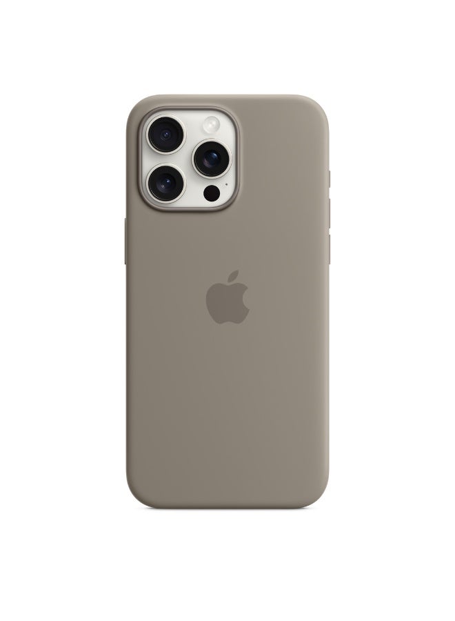 فريق ديلوكس iPhone 15 Pro Max حافظة سيليكون مع MagSafe (الطيني) - Image 3