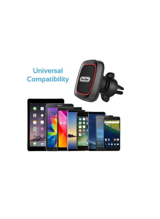 GO-Des Universal Cell Phone Holder Magnetic Air Vent Car Phone Mount HD611
