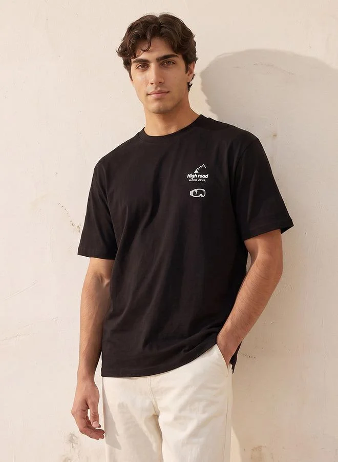 سبلاش فيڤ Regular Fit Cotton Neck T-shirt