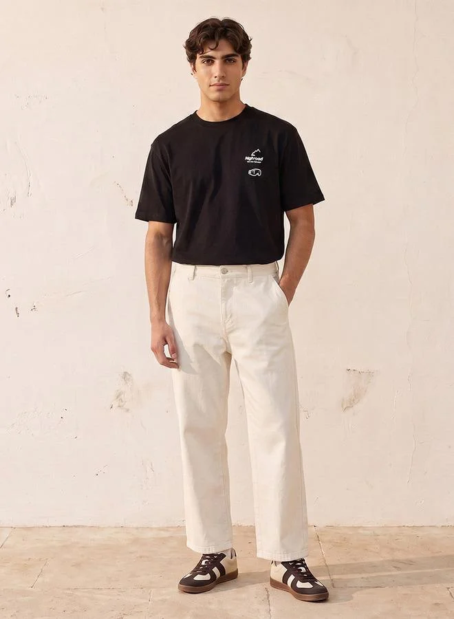 سبلاش فيڤ Regular Fit Cotton Neck T-shirt