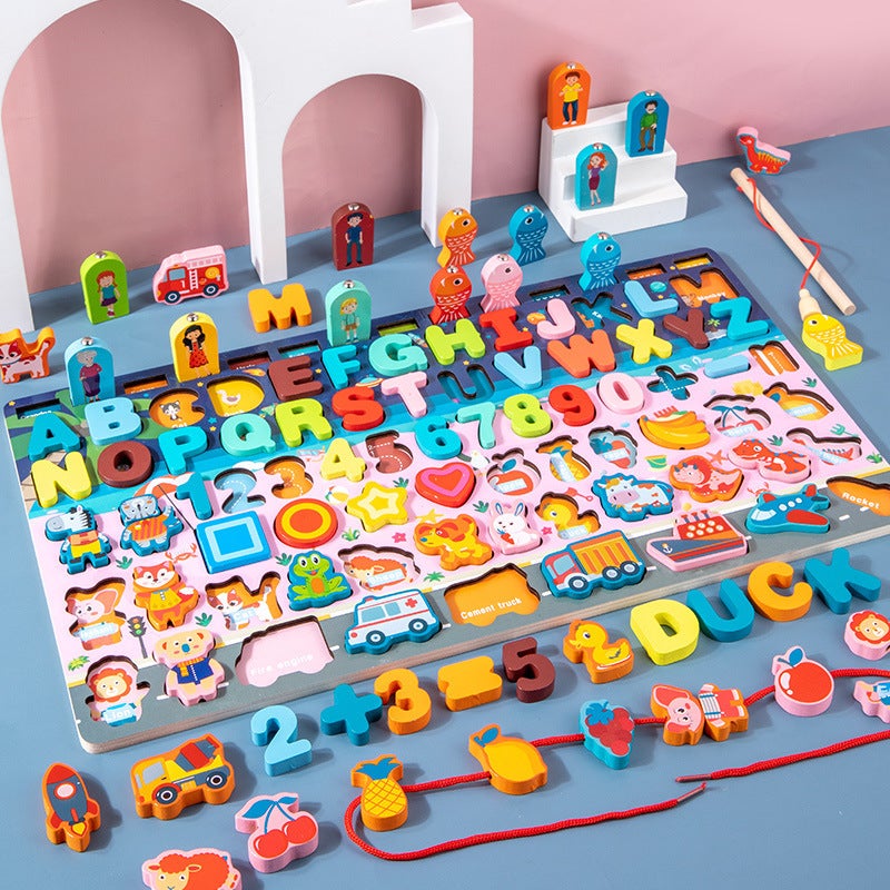 Children'S Digital Puzzle Toys Baby Early Education Puzzle Development Brain-Moving 1-2 And A Half Years Old 3 Boys And Girls Assembling Building Blocks - Image 3