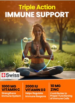FAST&UP Vitamin C D3 And Zinc Drink 20 Effervescent Tablets Orange Flavour  - Image 3
