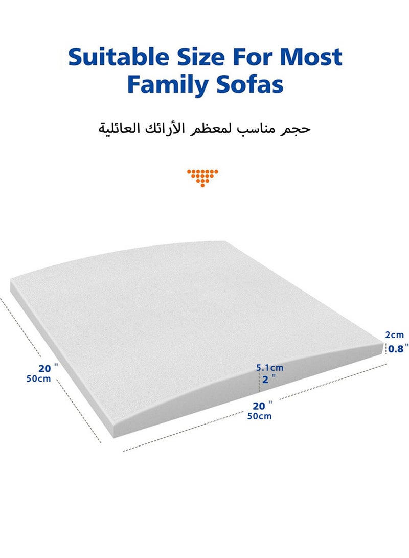 Jourvent Couch Sofa Cushion Support for Sagging Seats, Under Cushion Repair for Curved Furniture Seat Support, White - Image 2