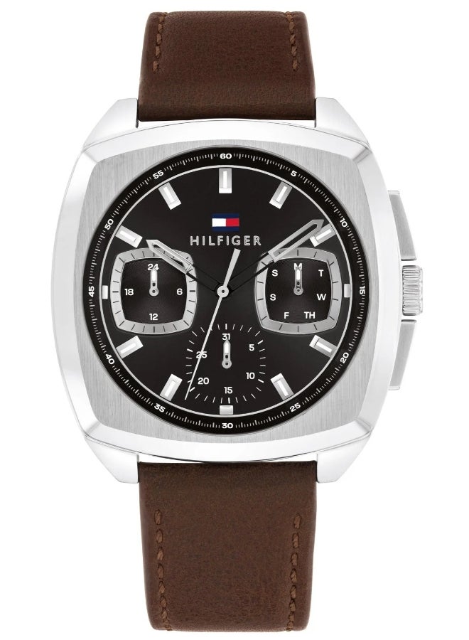 TOMMY HILFIGER Men's Black Dial Analog Quartz Watch 41 mm -  1710555 