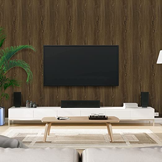 HAPPYMATES Wood PVC Grain Stickers for Wardrobe Cupboard Table Furniture Waterproof Self Adhesive Removable Wallpaper Home Decor Film (24 X 100 Inch, Plank Wood) - Image 4