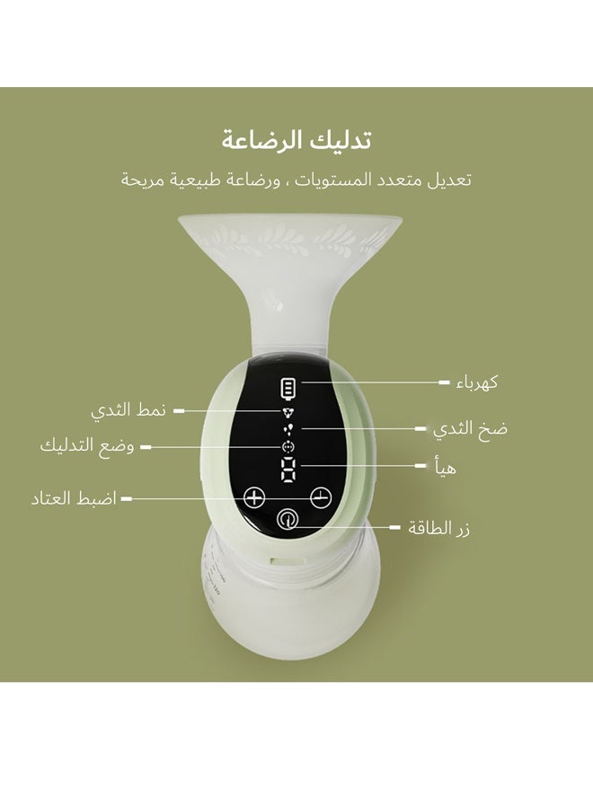 ريوليو مضخة حليب كهربائية ذكية ومحمولة بتصميم مدمج، تحتوي على 3 أوضاع و9 مستويات شفط للاستخدام في المنزل والسفر - Image 4