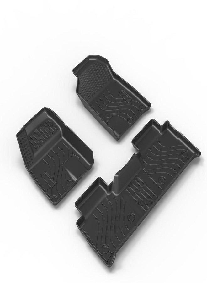 Generic Jetour T2 Traveler Car Floor Mats, TPE All Weather Proof Heavy Duty Floor Mats for Jetour T2 Traveler, Set of 3  - Image 2