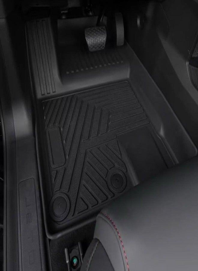 Generic Jetour T2 Traveler Car Floor Mats, TPE All Weather Proof Heavy Duty Floor Mats for Jetour T2 Traveler, Set of 3  - Image 4