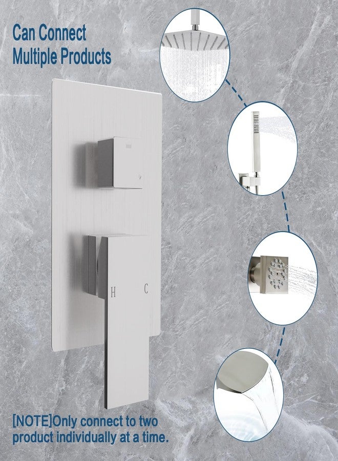 Enga 2-Way Shower Mixer Valve, Dual Function Shower Diverter, Brushed Nickel - Image 3