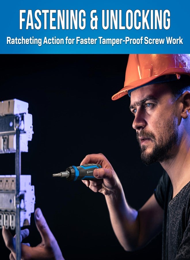 Jonard Tools RSDS-151 15-in-1 Ratcheting Screwdriver with Hex, Spanner & Torx Security Bits - Image 3