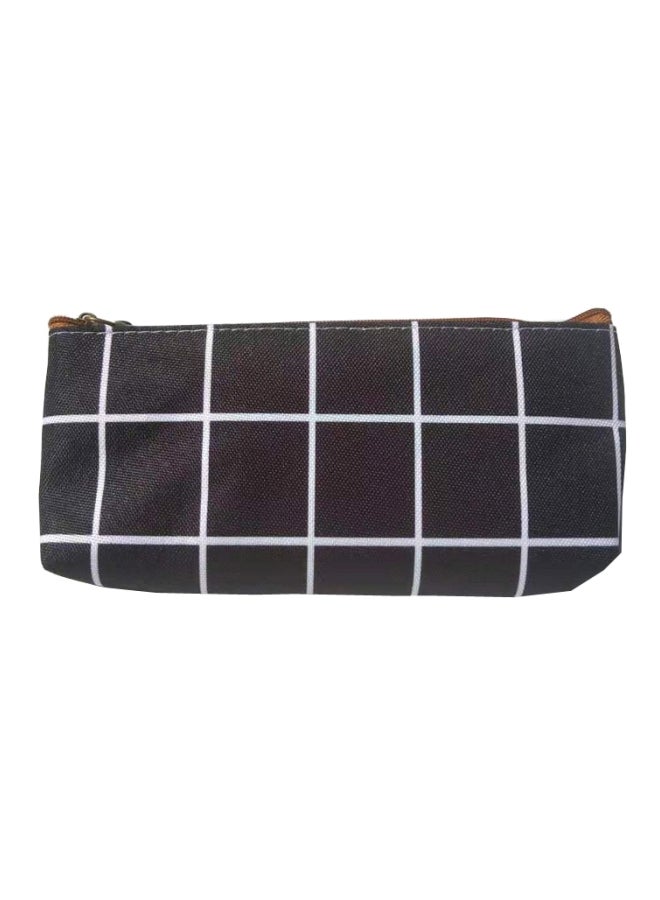 إسكدنيا مقلمة أقلام رصاص من القماش أسود/ أبيض - Image 1