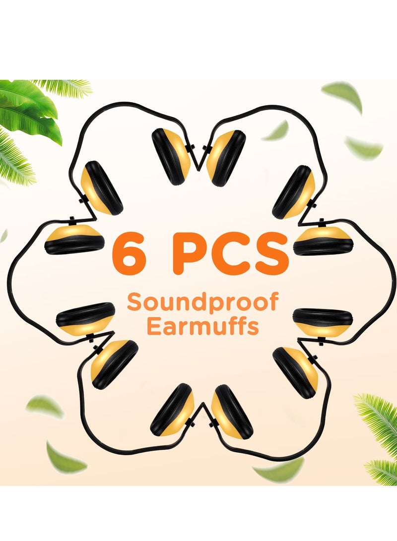 KASTWAVE 6-Pack Soundproof Earmuffs - Comfortable Noise Reduction Headphones with Soft Foam Padding for Airports, Concerts & More  - Image 2