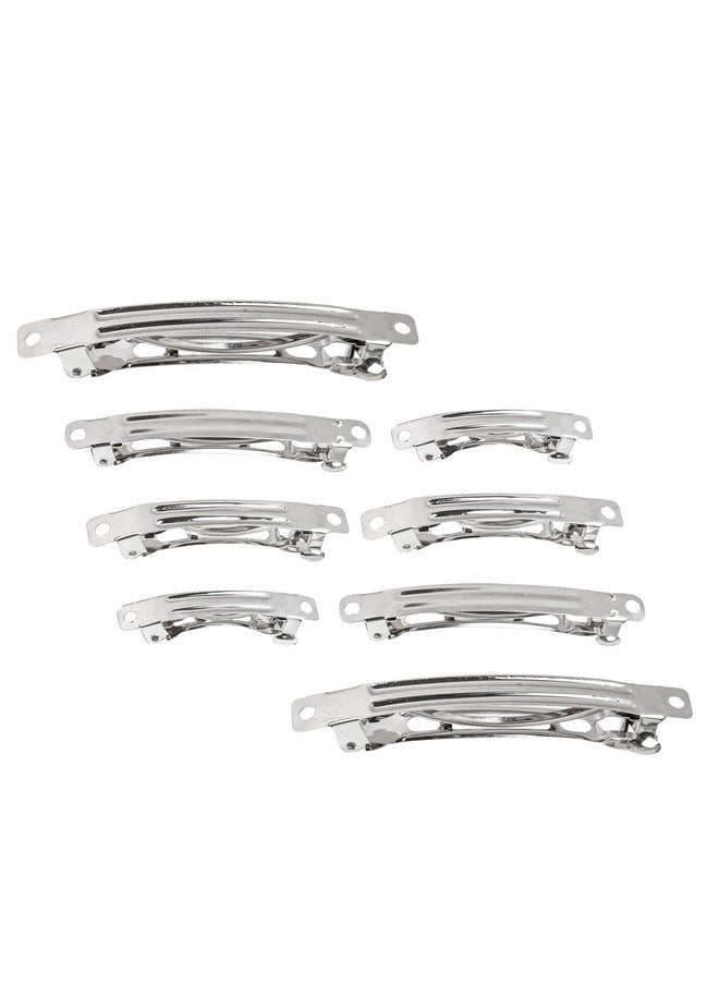 AUEAR - French Barrette Iron Rectangle Hair Clips For Diy Clip Craft Bows (120 Pack 4 Sizes) - Image 1
