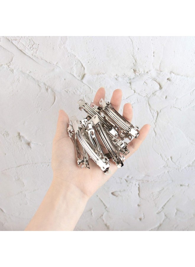AUEAR - French Barrette Iron Rectangle Hair Clips For Diy Clip Craft Bows (120 Pack 4 Sizes) - Image 1