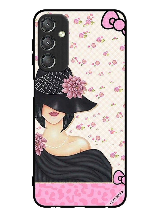Covernex Protective Case Cover For Samsung Galaxy A24 4G Hat Girl & Eiffel Tower - Image 1