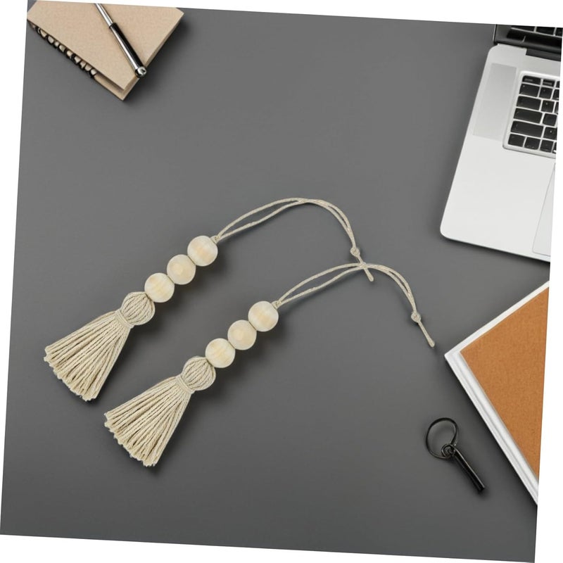 Worldwide popular practical build Wooden Bead Garland with Tassels 12pcs 16mm Diameter Boho Rustic Farmhouse Hanging Decor for Living Room and Shelf Accent Fixed delivery schedule Trendy flexible practical build Multiple sizes Land transit & shipment compatible Easy assemble alternatives All season compatible build Multi-color available build Gulf climate tested upgraded quality Worldwide simple practical design Seasonal & permanent compatible KSA local stock Diverse purchase plan Multi-market matching options All need matching options Ventilated design Public demand affordable quality Trendy natural assorted colors Affordable purchase options Fine detail Full land route delivery Extra part combo compatible Shock rubber edge Desert area eligible deliver Scratch resistant - Image 3
